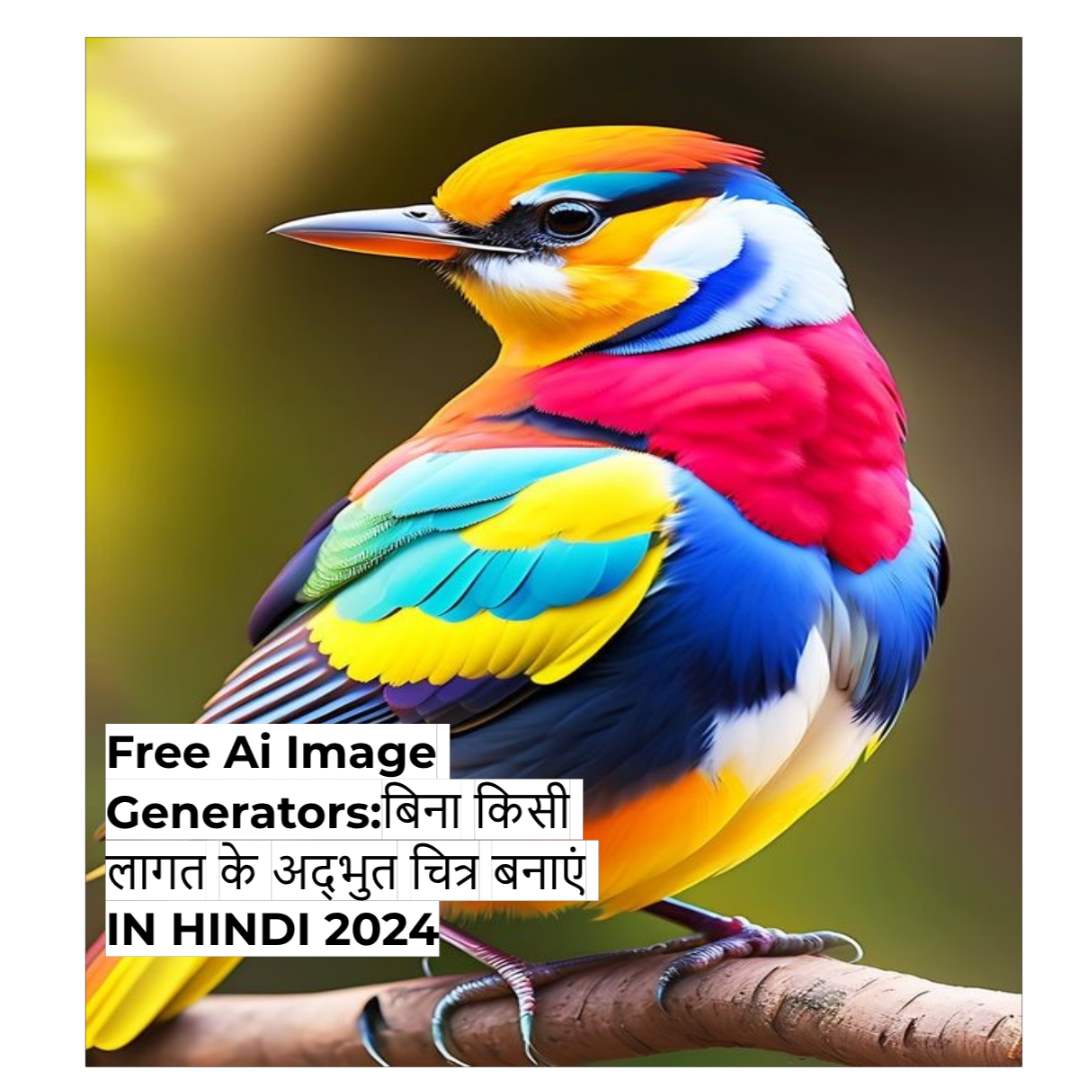 Free Ai Image Generators:बिना किसी लागत के अद्भुत चित्र बनाएं IN HINDI 2024